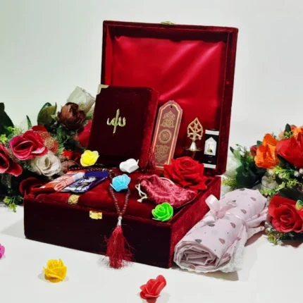 Islamic gift set for women maroon